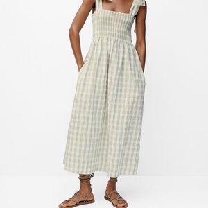 Mango Vichy Checked Dress